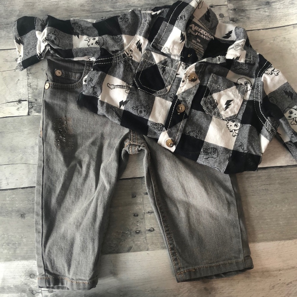 Arizona rocker flannel and jeans